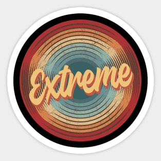 Extreme Vintage Circle Sticker